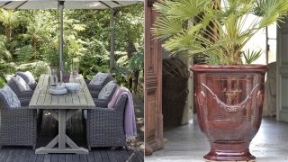 Amenajare terasa mobilier la maison stil tropical